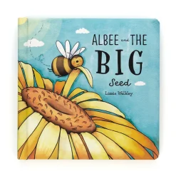 Albee And The Big Seed Book and Bashful Bee Medium*Jellycat New