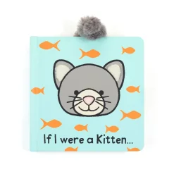 If I Were a Kitten Board Book and Bashful Kitten Original*Jellycat New