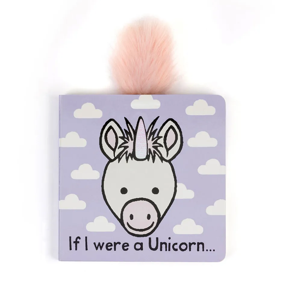 If I Were a Unicorn Board Book and Bashful Unicorn Medium*Jellycat Hot