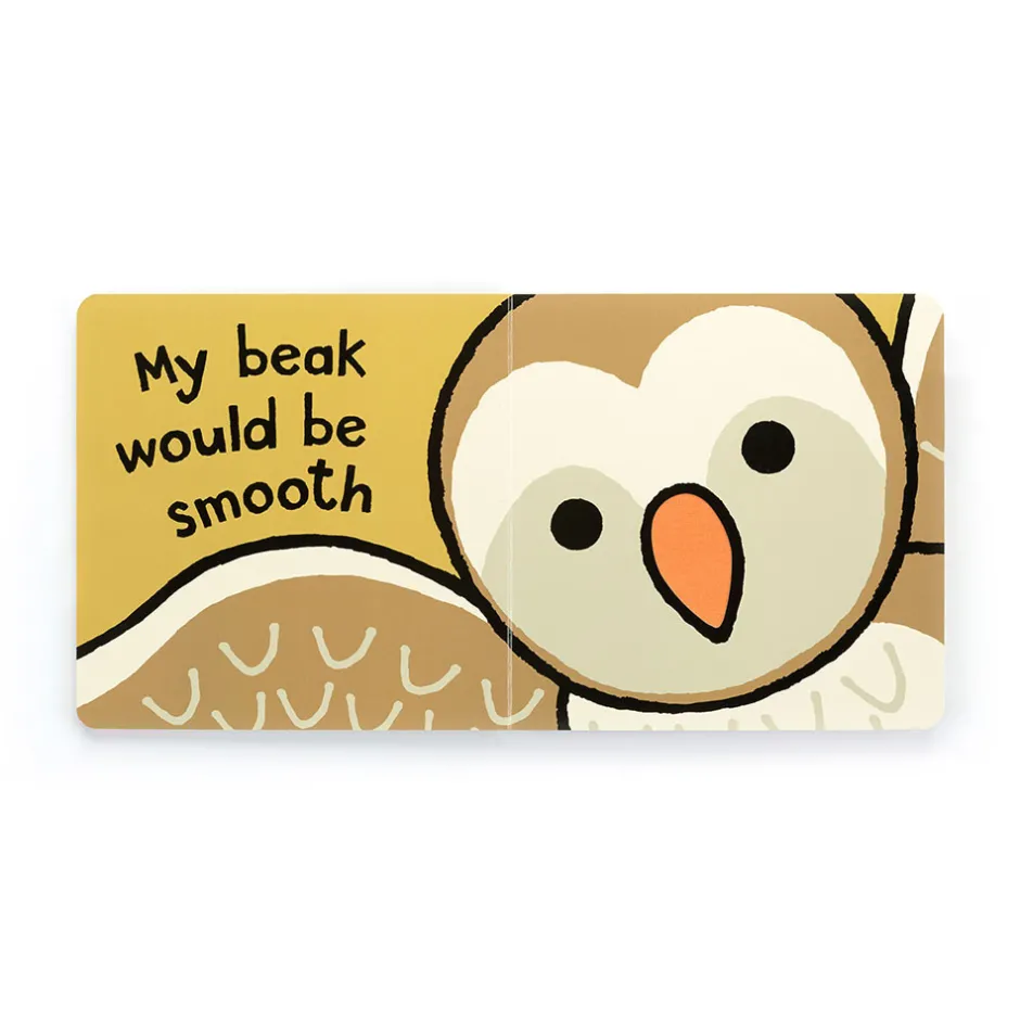 If I Were An Owl Board Book and Bashful Owl Medium*Jellycat New