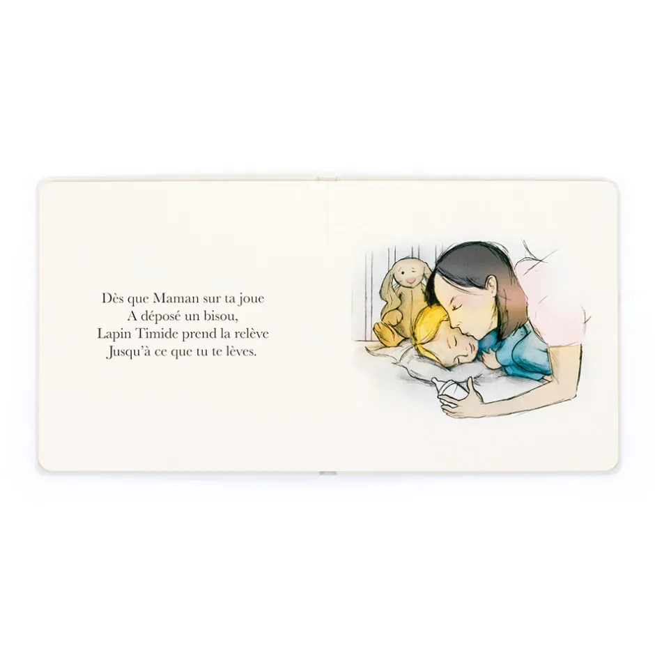 Lapin Timide Veille Sur Tes Nuits Livre*Jellycat Outlet