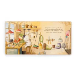 Merry Mouse's Christmas Eve Book and Merry Mouse*Jellycat New
