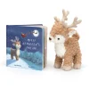 Mitzi Reindeer's Dream Book and Mitzi Reindeer Medium*Jellycat
