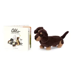 Otto Le Petit Chien Saucisse Livre and Otto Sausage Dog Medium*Jellycat New