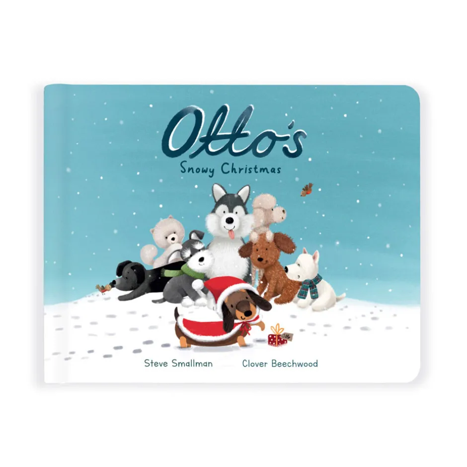 Otto's Snowy Christmas Book and Winter Warmer Otto Sausage Dog*Jellycat Outlet