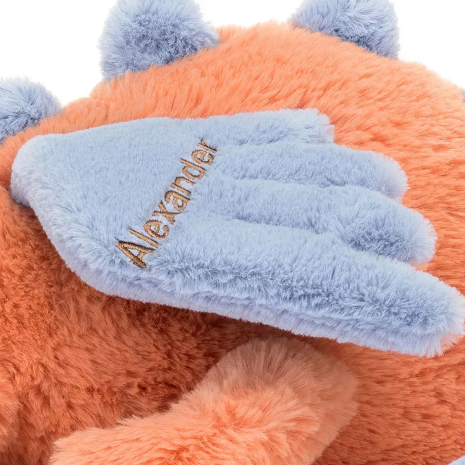 Personalised Persimmon Dragon Huge*Jellycat Hot